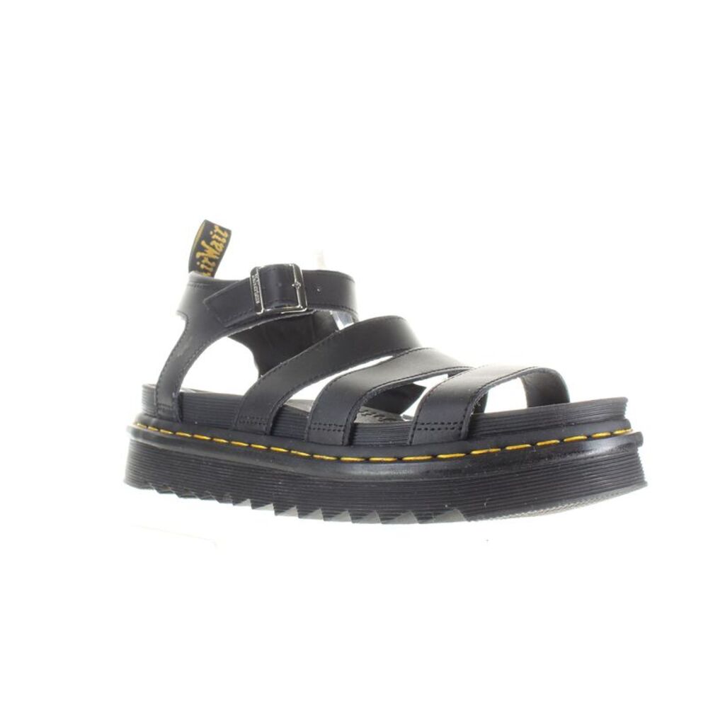 Dr. Martens Womens Blaire Black Ankle Strap Sandals Size 11 Medium (B, M) - Picture 2 of 4